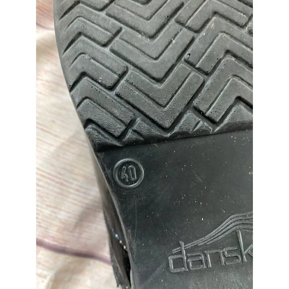 Dansko Women's Black Patent Leather Cloga - 40 (9.5-10) - Picture 11 of 11